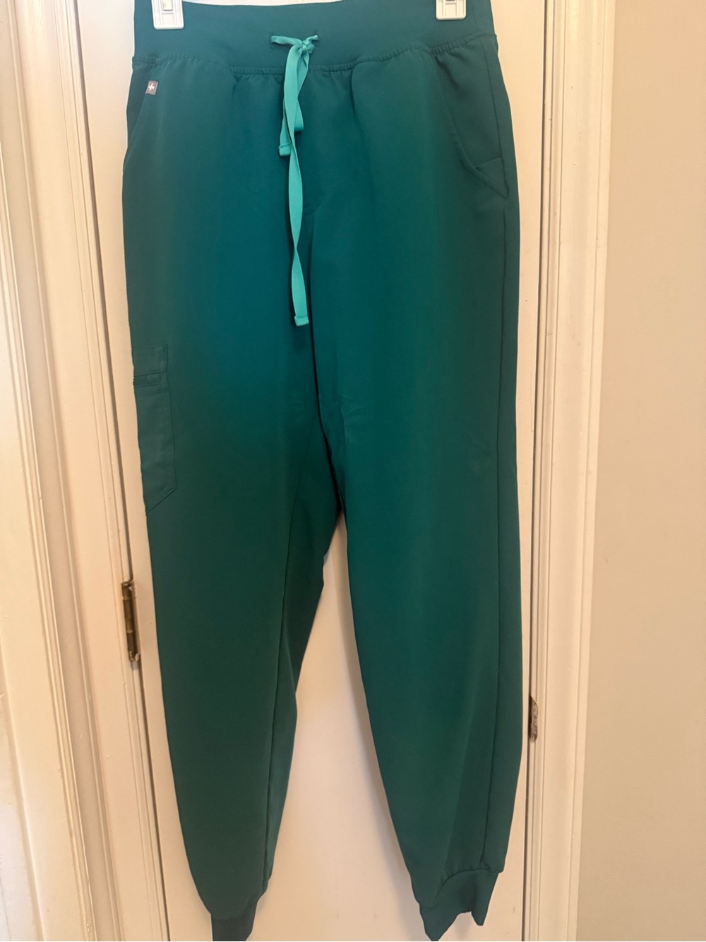 Figs hunter green high waisted Zamora jogger size small euc